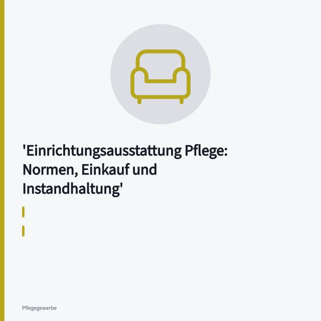 Elektrisches Pflegebett mit Handschalter und Seitengittern im Pflegezimmer. Einrichtungsausstattung Pflege: Normen, Einkauf und Instandhaltung